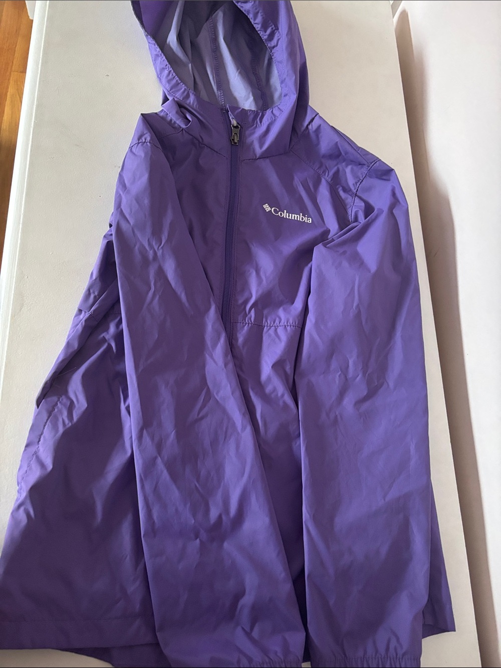 Columbia Kids' Hooded Rain Jacket - Purple